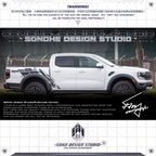Ford Ranger Raptor Sticker (Gray/White)