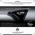 Jeep Wrangler Air Intake Sticker "Machinery"