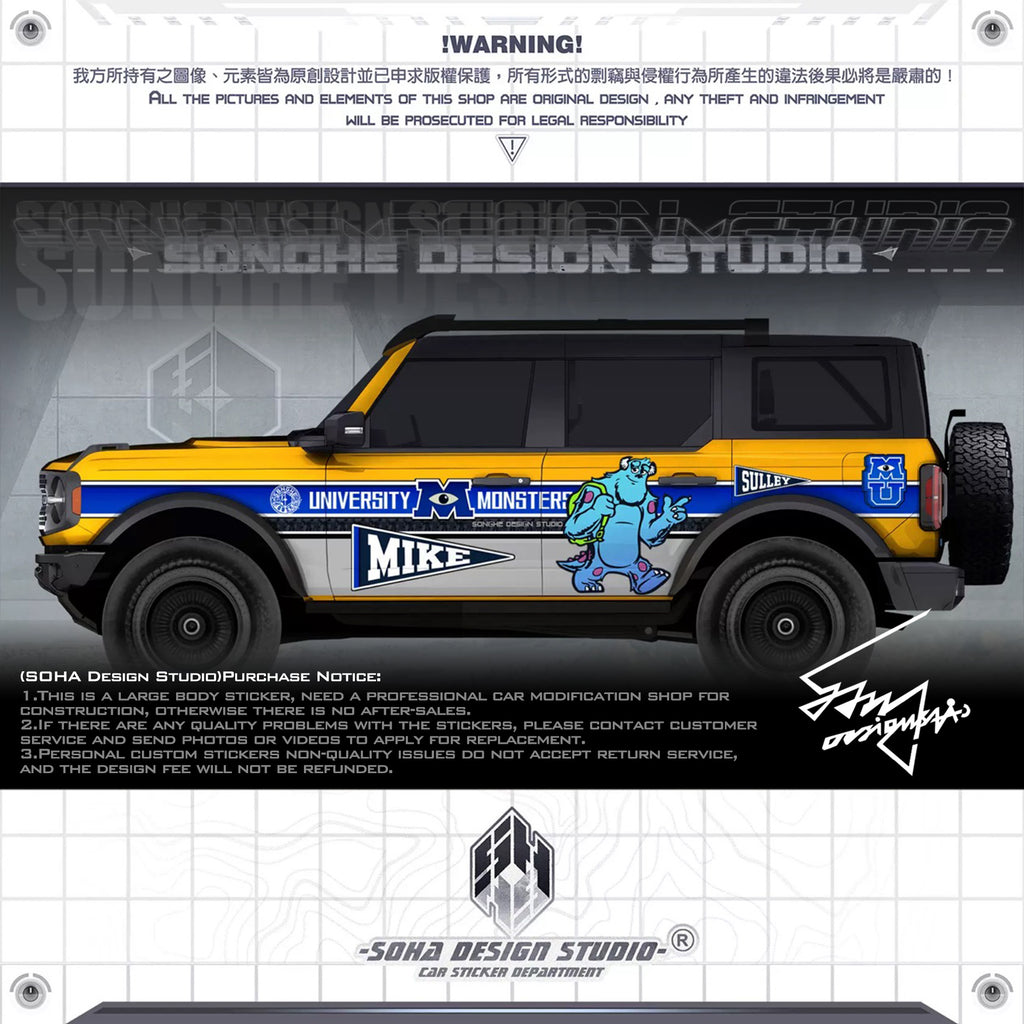 Ford Bronco Sticker “Sully”(Contact for other models)