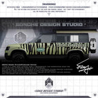 Land Rover Defender sticker "Tiger Pattern"(Contact for other models)