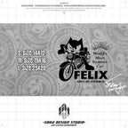 "Felix the Cat" Theme Sticker Collection (5 stickers)