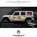 Jeep Wrangler/Ford Bronco Sticker "Popeye Pie"(Contact for other models)