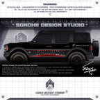 Ford Bronco Stickers "Megalodon"(Contact for other models)