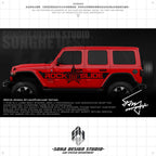 Jeep Wrangler Sticker "USA Star"(Contact for other models)