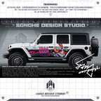 Jeep Wrangler/Ford Bronco Sticker "Mr. Crab"(Contact for other models)