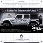 Jeep Wrangler Sticker “Jurassic Tyrannosaurus rex”(Contact for other models)