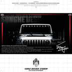 Jeep Wrangler Windshield Sticker "Brave Heart"