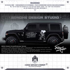 Jeep Wrangler Sticker “Skeleton Mickey Mouse”(Contact for other models)