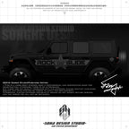 Jeep Wrangler Sticker "USA Star"(Contact for other models)