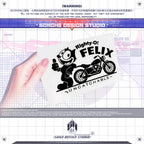 "Felix the Cat" Theme Sticker Collection (5 stickers)