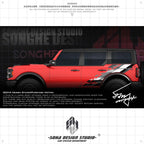 Ford Bronco Raptor Sticker（black/white）