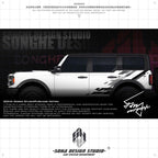 Ford Bronco Raptor Sticker（black/white）