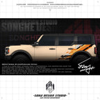 Ford Bronco Raptor sticker（black/orange）