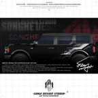 Ford Bronco Raptor Sticker（Black/Gray）