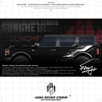 Ford Bronco Raptor Sticker（black/white）