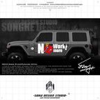 Ford Bronco/F150/Jeep Wrangler/Gladiator Stickers "NO MORE WORK"(Contact for other models)