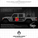 Ford Bronco/F150/Jeep Wrangler/Gladiator Stickers "NO MORE WORK"(Contact for other models)