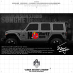 Ford Bronco/F150/Jeep Wrangler/Gladiator Stickers "NO MORE WORK"(Contact for other models)