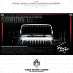 Jeep Wrangler Windshield Sticker "Brave Heart"